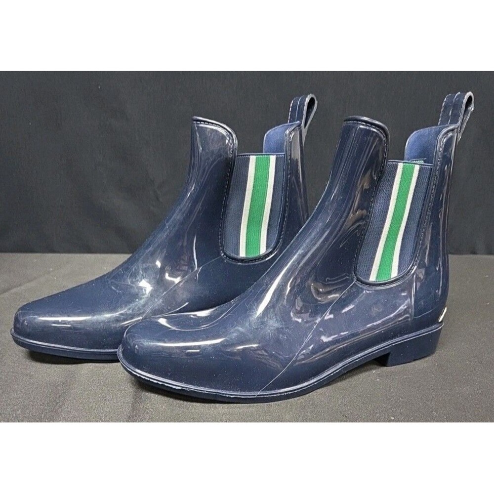 Lauren Ralph Lauren Tally II-BO-RAI Navy Blue Rain Boots Size 9 NWOT NEW